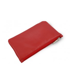 Red women's leather etui 611-0023-31