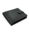 Schwarzes Herren-Portemonnaie aus Leder mit Anstecknadeln 513-0406-60