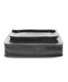 Black leather single-zip etui 611-2014-60