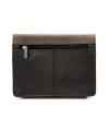 Dunkelbraunes Herren Dokumentenetui aus Leder im Stil von BAMBOO 611-2411F-47