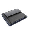 Schwarz-blaues Herren Dollar Portemonnaie aus Leder 519-8132-60/97