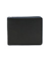 Black-blue men's leather dollar wallet 519-8132-60/97