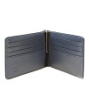 Black-blue men's leather dollar wallet 519-8132-60/97