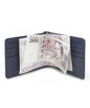 Black-blue men's leather dollar wallet 519-8132-60/97