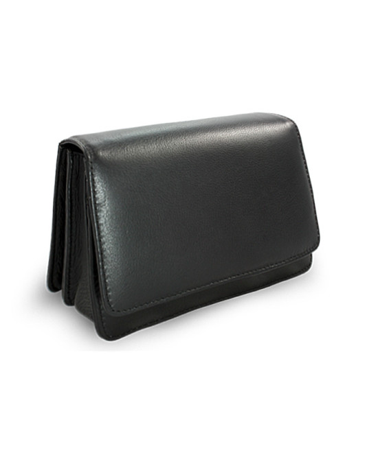 Schwarzes Herren Lederetui 611-2410-60