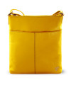 Yellow leather zipper handbag 212-3013-86