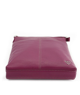 Fuxie Leder Reißverschluss Handtasche 212-3013-36