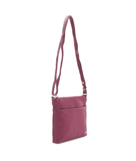 Fuxie Leder Reißverschluss Handtasche 212-3013-36