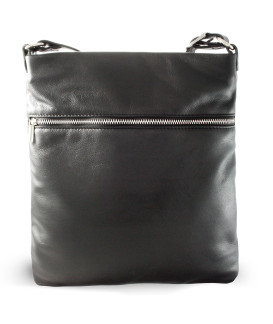 Tri-color leather zipper handbag with strap 212-3066-60/20/47