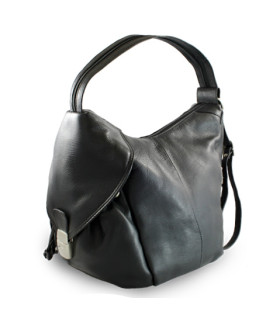 Rucksack aus schwarzem Leder 311-1038-60