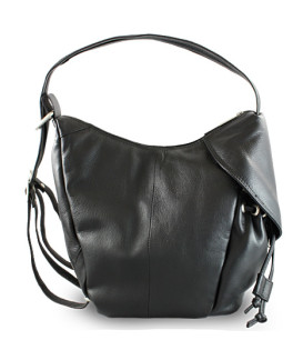 Rucksack aus schwarzem Leder 311-1038-60