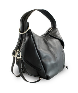 Rucksack aus schwarzem Leder 311-1038-60