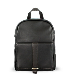 Rucksack aus schwarzem Leder 311-1717-60/40