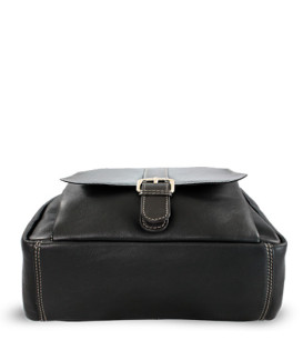 Rucksack aus schwarzem Leder 311-1717-60/40