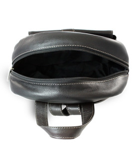 Rucksack aus schwarzem Leder 311-1717-60/40