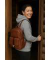 Brauner Lederrucksack 311-1717-40/60