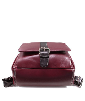 Burgunderroter Lederrucksack 311-1717-34/60