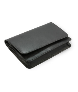 Black leather etui 611-0016-60