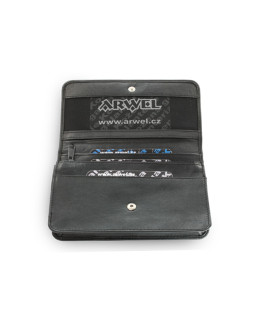 Black leather etui 611-0016-60