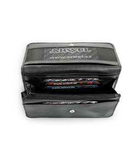 Black leather etui 611-0016-60