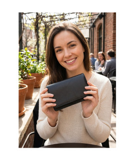 Black leather etui 611-0016-60