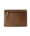 Brown men's leather document etui 611-2411-40