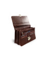 Brown men's leather document etui 611-2411-40