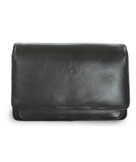 Schwarzes Herren-Dokumentenetui aus Leder 611-2412-60