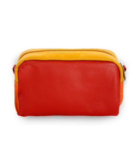 Multicolored women's leather case 611-0395-M31