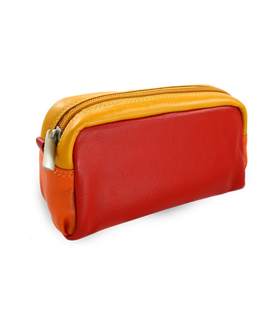 Multicolored women's leather case 611-0395-M31