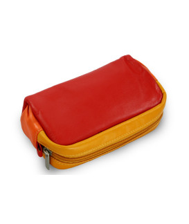 Multicolored women's leather case 611-0395-M31