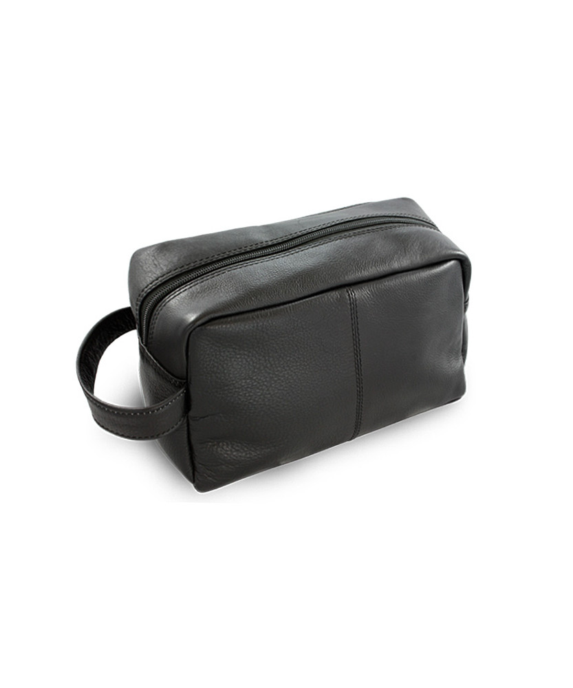 Schwarzes Leder Kosmetiketui 611-2059-60