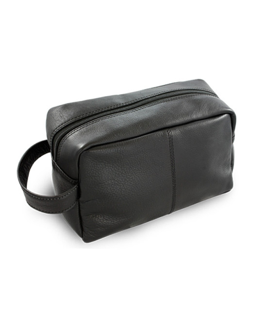 Schwarzes Leder Kosmetiketui 611-2059-60