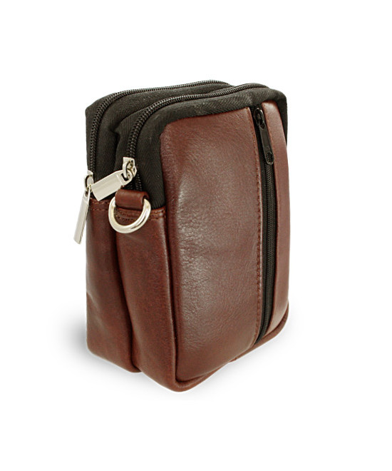 Dokumentenetui aus braunem Leder 611-6207-40/60