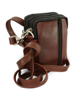 Dokumentenetui aus braunem Leder 611-6207-40/60