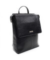 Black urban leather backpack 311-1660-60