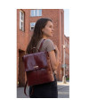 Dunkelroter urbaner Lederrucksack 311-1660-31